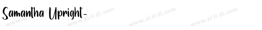 Samantha Upright字体转换